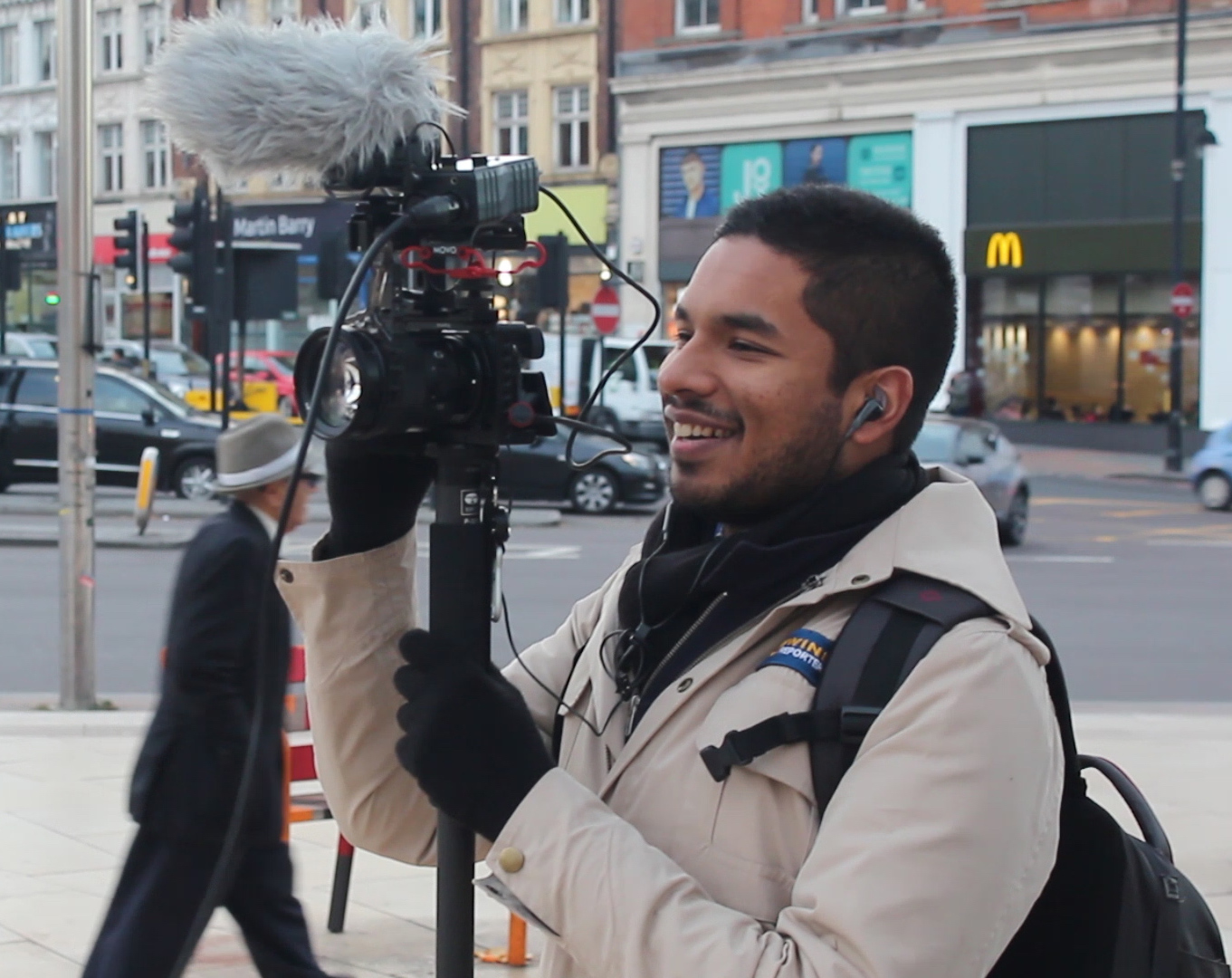 A WinkBall videographer filming